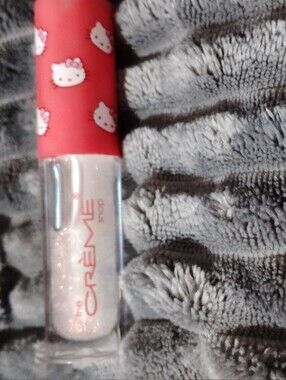 NWOT Crème Shop Glitter Lip Gloss - White Sparkle (The Crème Shop x Hello Kitty